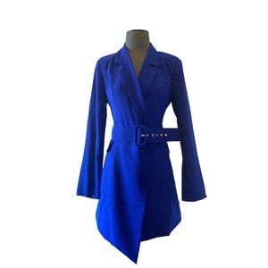 NWT Royal Blue Party Blazer Dress sz L